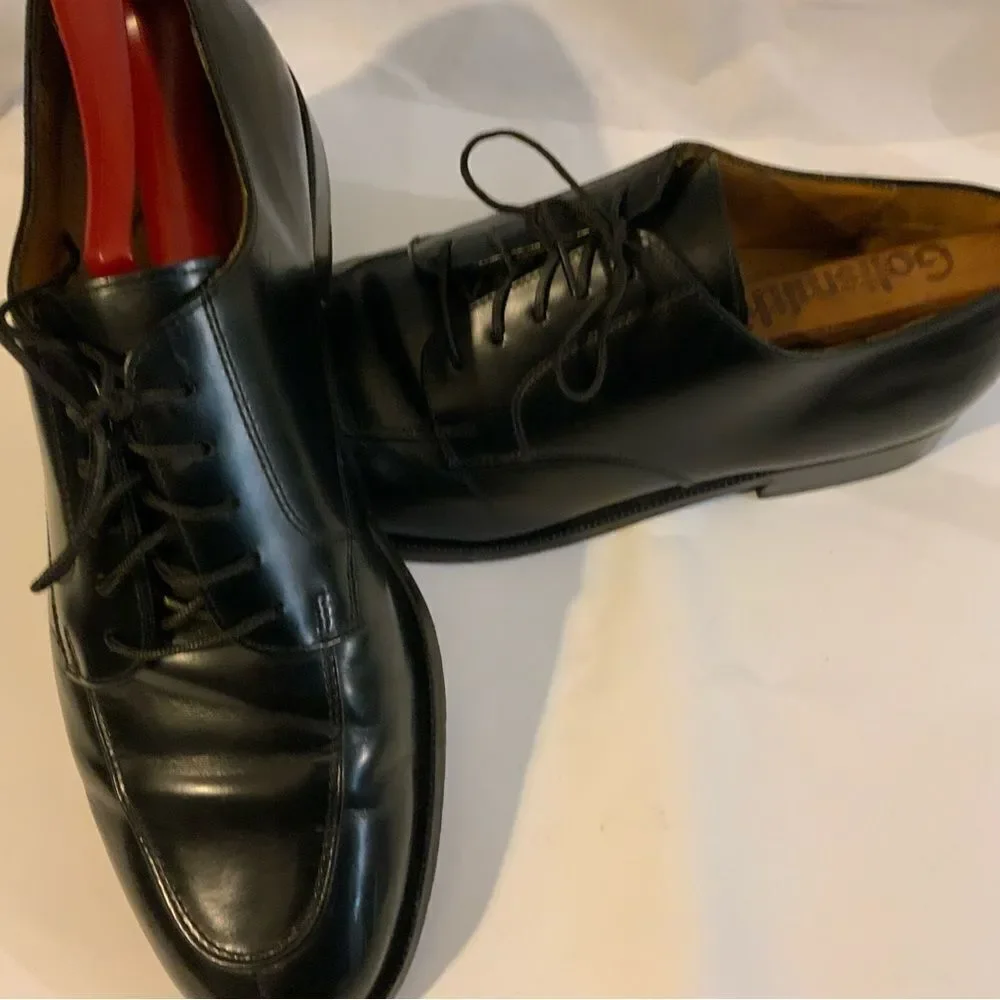 - Cole Haan Black Leather Cap Toe Derby Oxford Mens 9 D Dress Casual L…